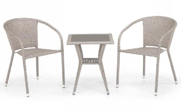 Комплект плетеной мебели AFINA из иск. ротанга T25C/Y137C-W85 Latte 2Pcs купить в Тюмени