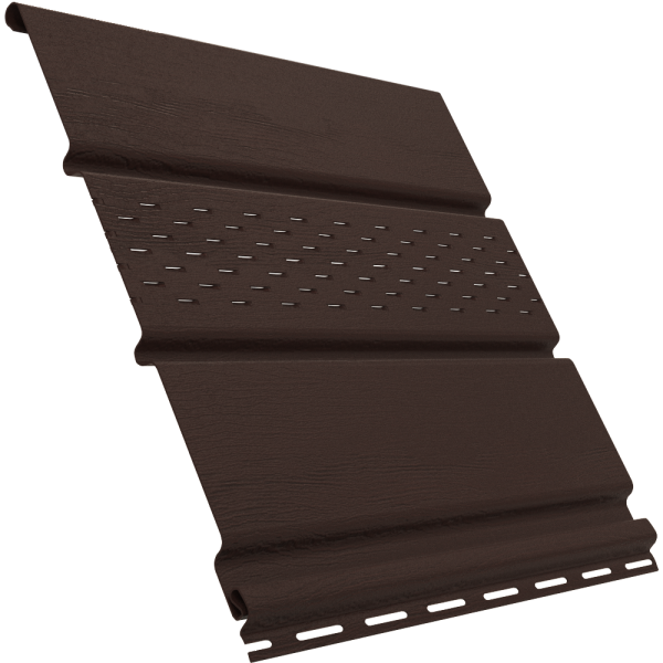 Софит Ю-Пласт перфорация по центру, коричневый купить в Тюмени