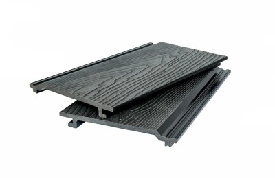 Фасадная доска 3D WOOD BRUSHING, чёрный