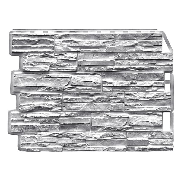 Фасадная панель FineBer, Скол - Светло-серый купить в Тюмени