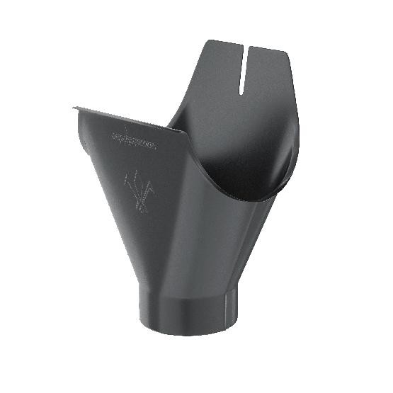 Водосток Aquasistem, система 125x90 - Воронка желоба RAL 7024 Тёмно-серый купить в Тюмени