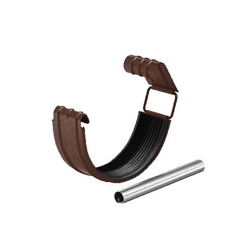 Водосток Aquasistem, Система 125x90 - Соединитель желоба с резиновым уплотнителем RAL 8017 Коричневый matt купить в Тюмени