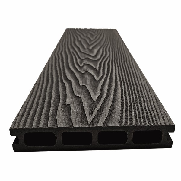 Террасная доская ДПК NanoWood Double 3D Антрацит купить в Тюмени