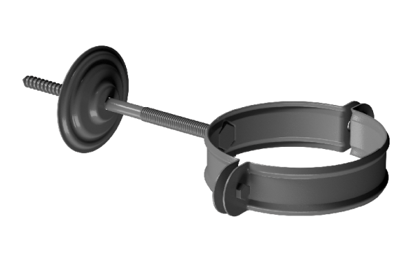 Хомут трубы D90 Döcke STAL PREMIUM Графит, (RAL 7024) купить в Тюмени