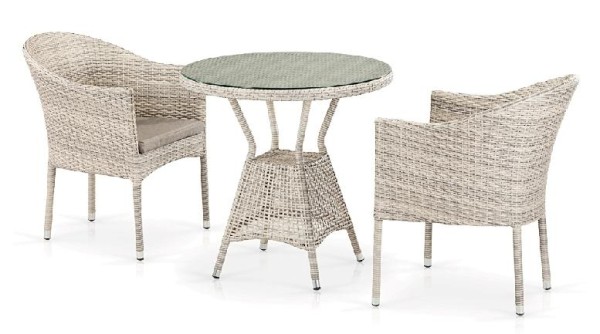 Комплект плетеной мебели AFINA из иск. ротанга T705ANT/Y350-W85 Latte 2Pcs купить в Тюмени