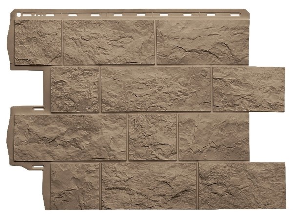 Фасадная панель Альта-Профиль Туф ЭКО Бежевый купить в Тюмени