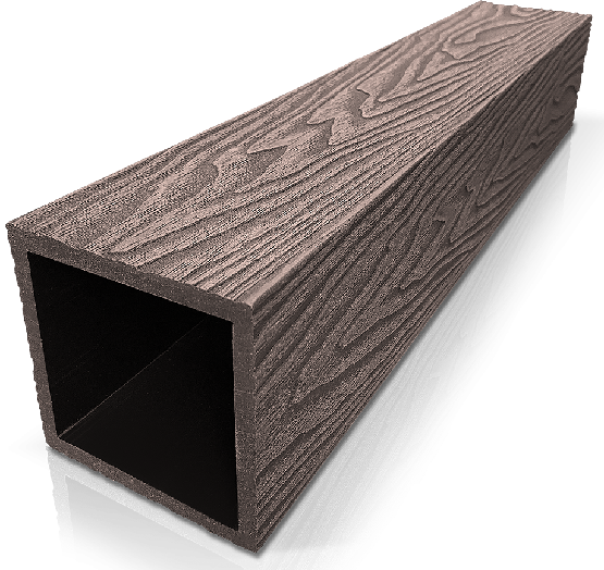 Столб ДПК 3D GardenParkett фактура дерева Венге купить в Тюмени