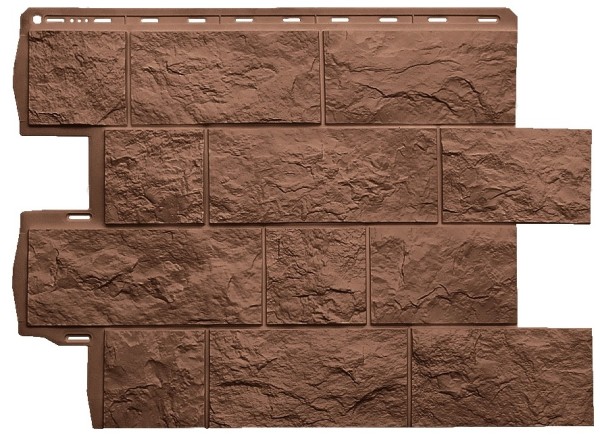 Фасадная панель Альта-Профиль Туф ЭКО Терракотовый купить в Тюмени