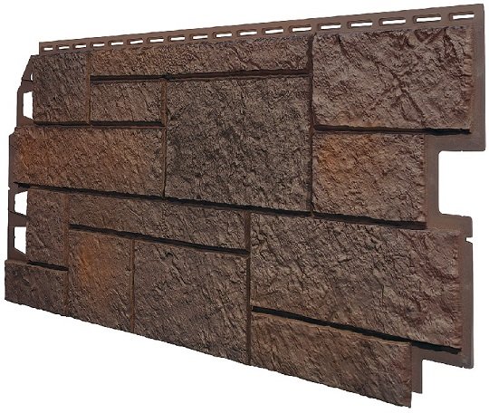 Фасадная панель VOX Sandstone (Сандстоун) темно коричневый купить в Тюмени
