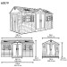Сарай пластиковый LifeTime 15x8 DD купить в Тюмени