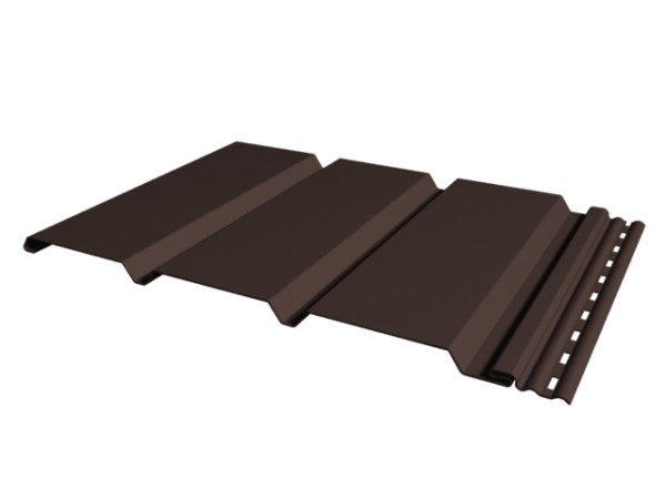 Софит к сайдингу ГЛАДКИЙ TECOS ТЁМНЫЙ-КАШТАН купить в Тюмени