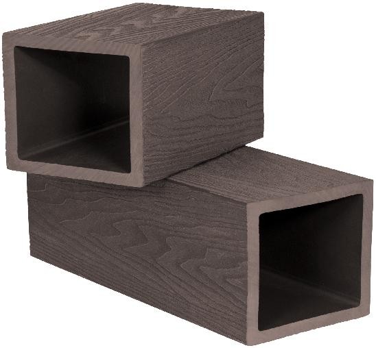 Столб опорный Polivan SINGARAJA 3D фактура дерева, темно-коричневый купить в Тюмени