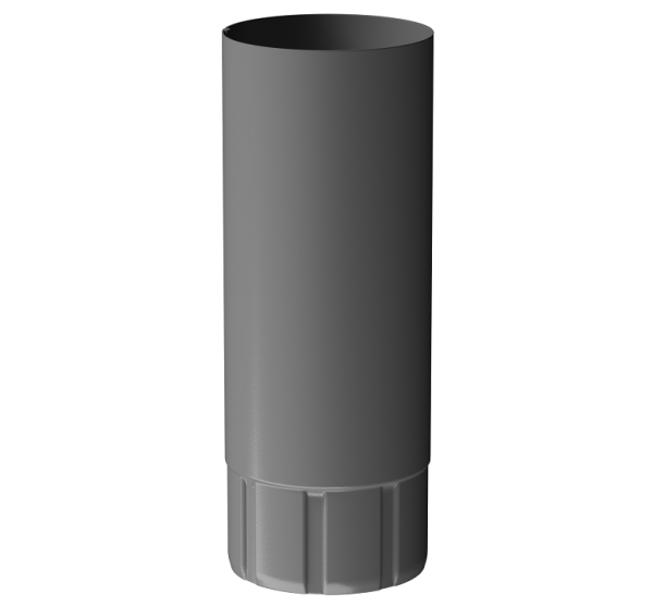 Труба водосточная 1 м D90 Döcke STAL PREMIUM Графит, (RAL 7024) купить в Тюмени