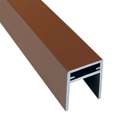П-профиль Алюминиевый EasyDecking 35x25 Коричневый купить в Тюмени