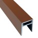 П-профиль Алюминиевый EasyDecking 35x25 Коричневый купить в Тюмени