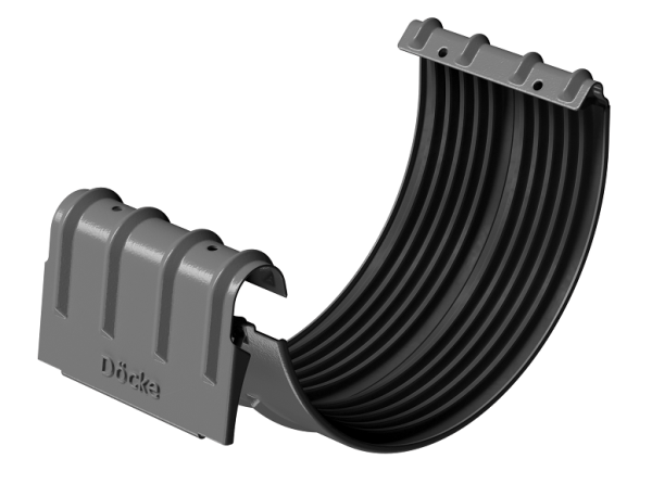 Соединитель желобов D125 Döcke STAL PREMIUM Графит, (RAL 7024) купить в Тюмени