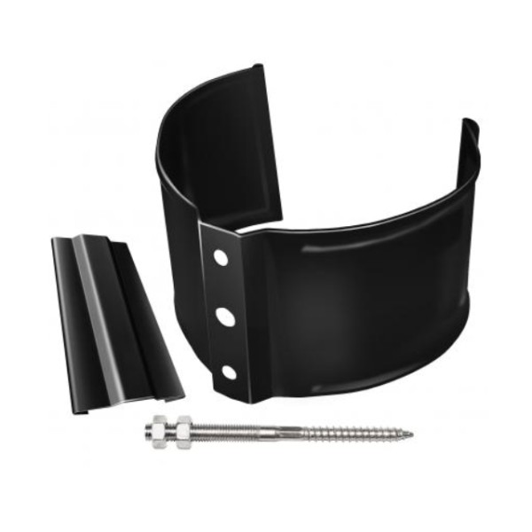 Водосток Grand Line 125x90 – Хомут трубы (на кирпич) RAL 9005 купить в Тюмени