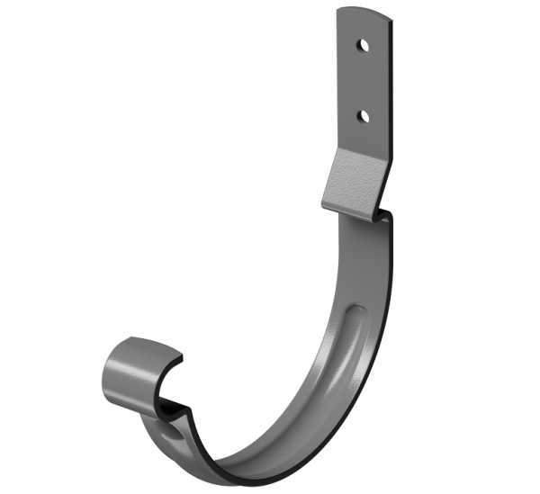 Карнизный крюк короткий (гнутый) D125 Döcke STAL PREMIUM Графит, (RAL 7024) купить в Тюмени