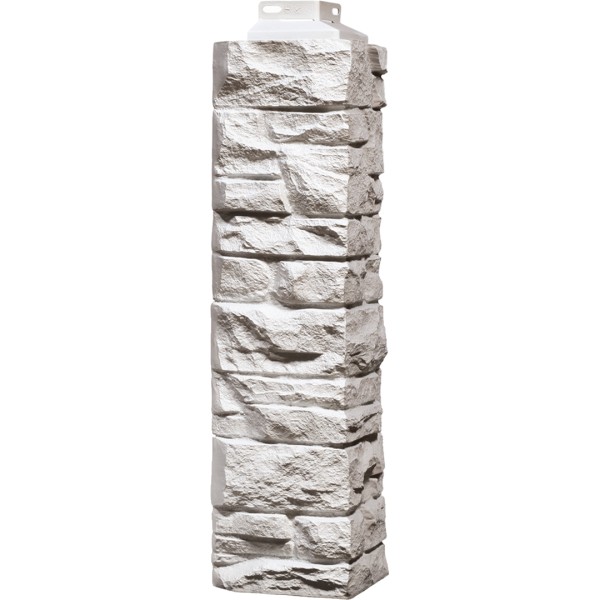 Угол наружный FineBer, Скала, Мелованный белый купить в Тюмени