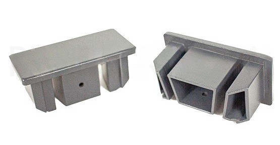 Заглушка для перил торцевая из алюминия GardenParkett Серый купить в Тюмени