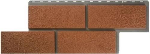 Фасадная панель Альта-Профиль Неаполитанский камень - Терракотовый купить в Тюмени