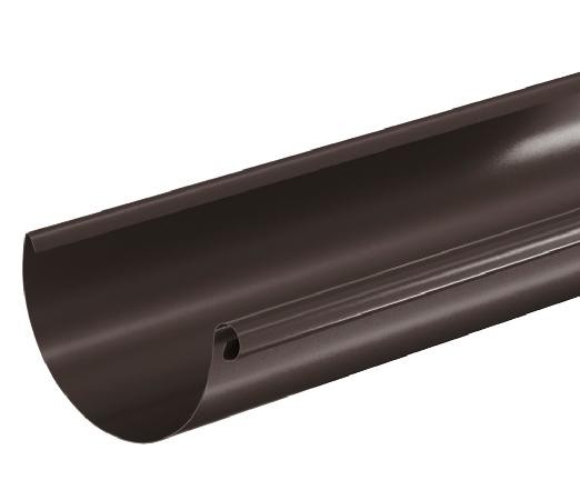 Водосток Aquasistem, система 125x90 - Водосточный желоб 3.00м RR 32 Тёмно Коричневый купить в Тюмени