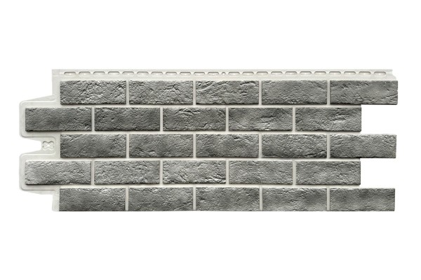 Фасадная панель Grand Line Состаренный кирпич Элит гранит, ШОВ белый купить в Тюмени