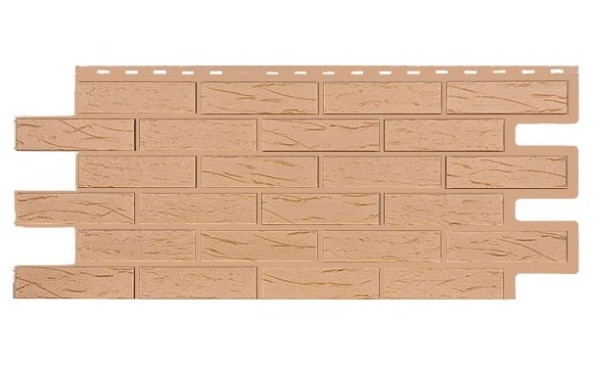 Фасадная панель T-Siding Кирпич Саман Эко Крем купить в Тюмени