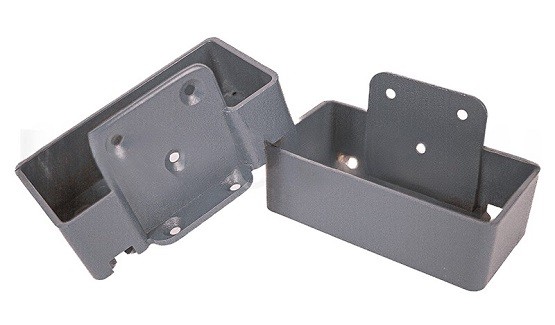 Крепление перил прямое из алюминия GardenParkett Серый купить в Тюмени