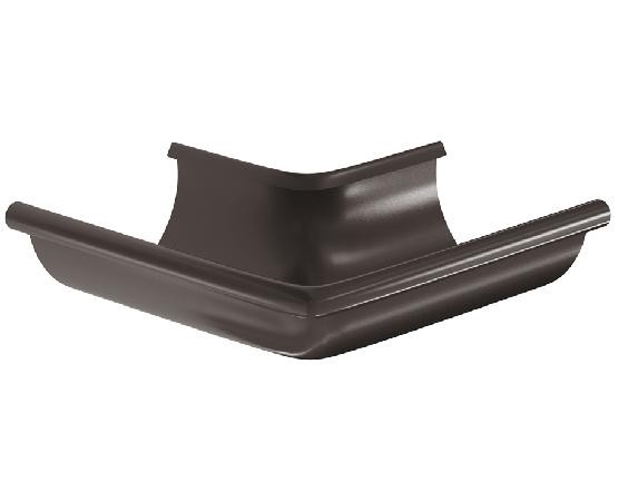 Водосток Aquasistem, система 150/100 -  Угол желоба, наружный 90° RR 32 Тёмно Коричневый купить в Тюмени